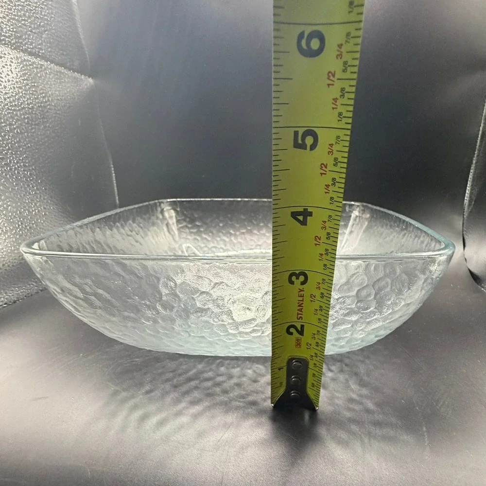 Anchor Hocking Square Glass Bowls Set of 6 Clear New 6